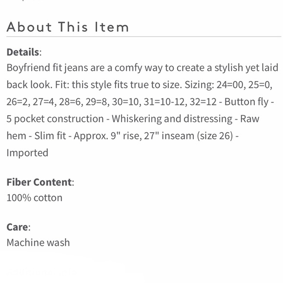 SOLD NWT Free People Boyfriend Distressed Jeans 24 - Picture 8 of 8